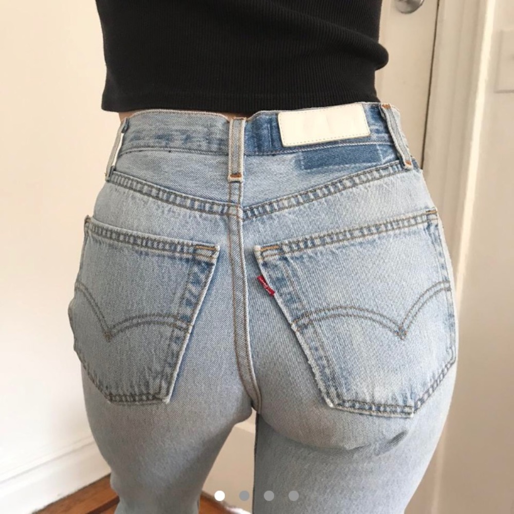 Levis RE/DONE light wash jeans